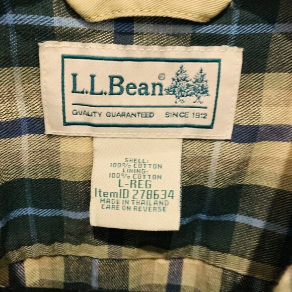 - Vintage LL BEAN Heavy Work Chore Shirt Jacket Size Large - Picture 4 of 11